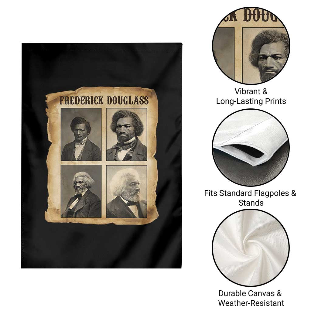 The Life Of Frederick Douglass Garden Flag Historical Black History - Wonder Print Shop