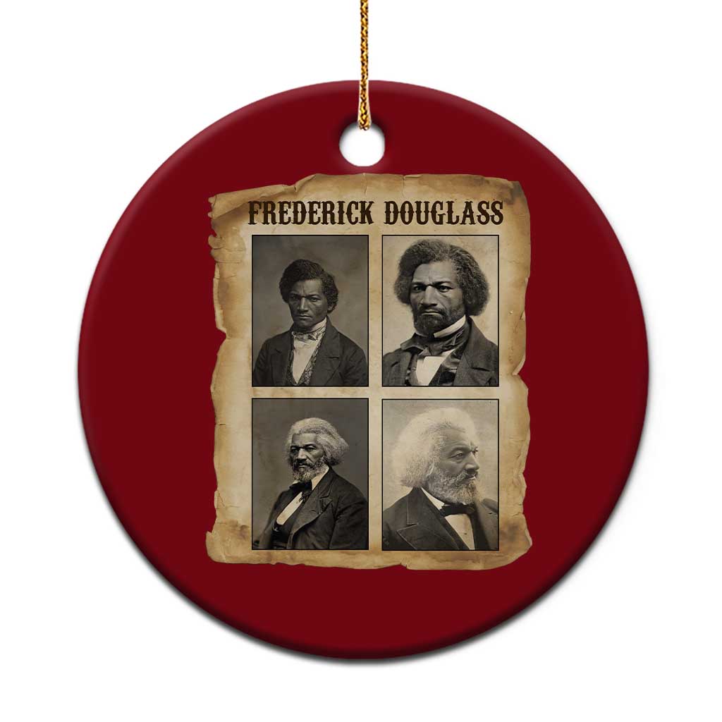 The Life Of Frederick Douglass Ceramic Ornament Historical Black History - Wonder Print Shop