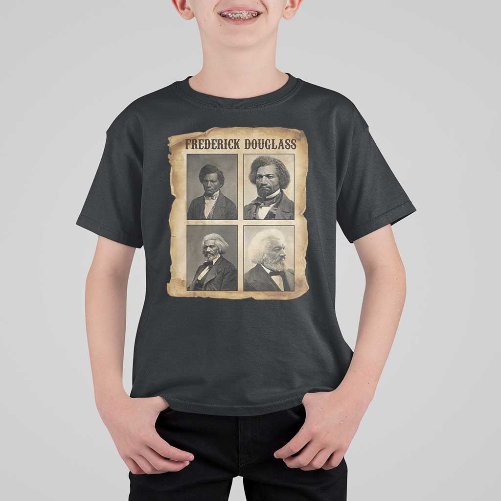 The Life Of Frederick Douglass T Shirt For Kid Historical Black History - Wonder Print Shop