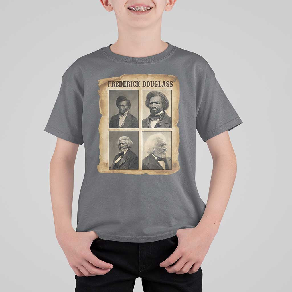 The Life Of Frederick Douglass T Shirt For Kid Historical Black History - Wonder Print Shop