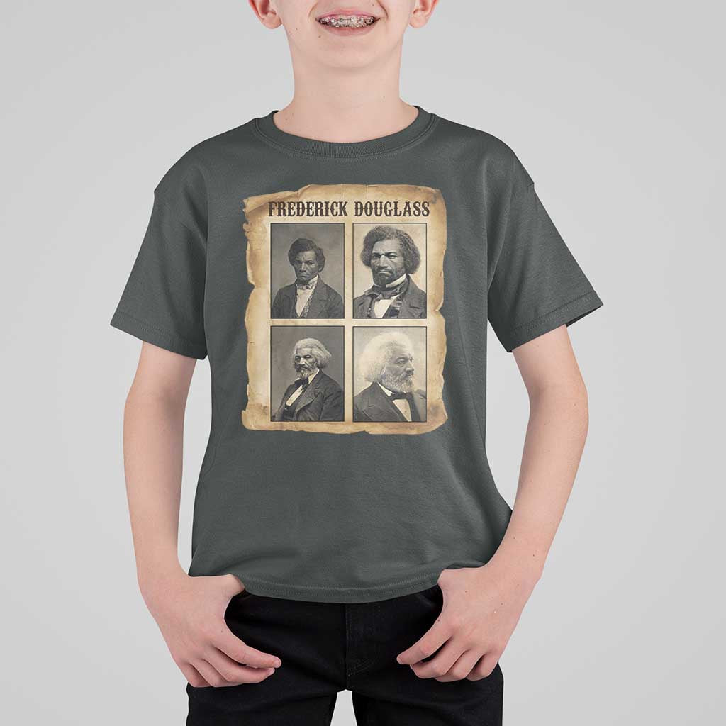 The Life Of Frederick Douglass T Shirt For Kid Historical Black History - Wonder Print Shop