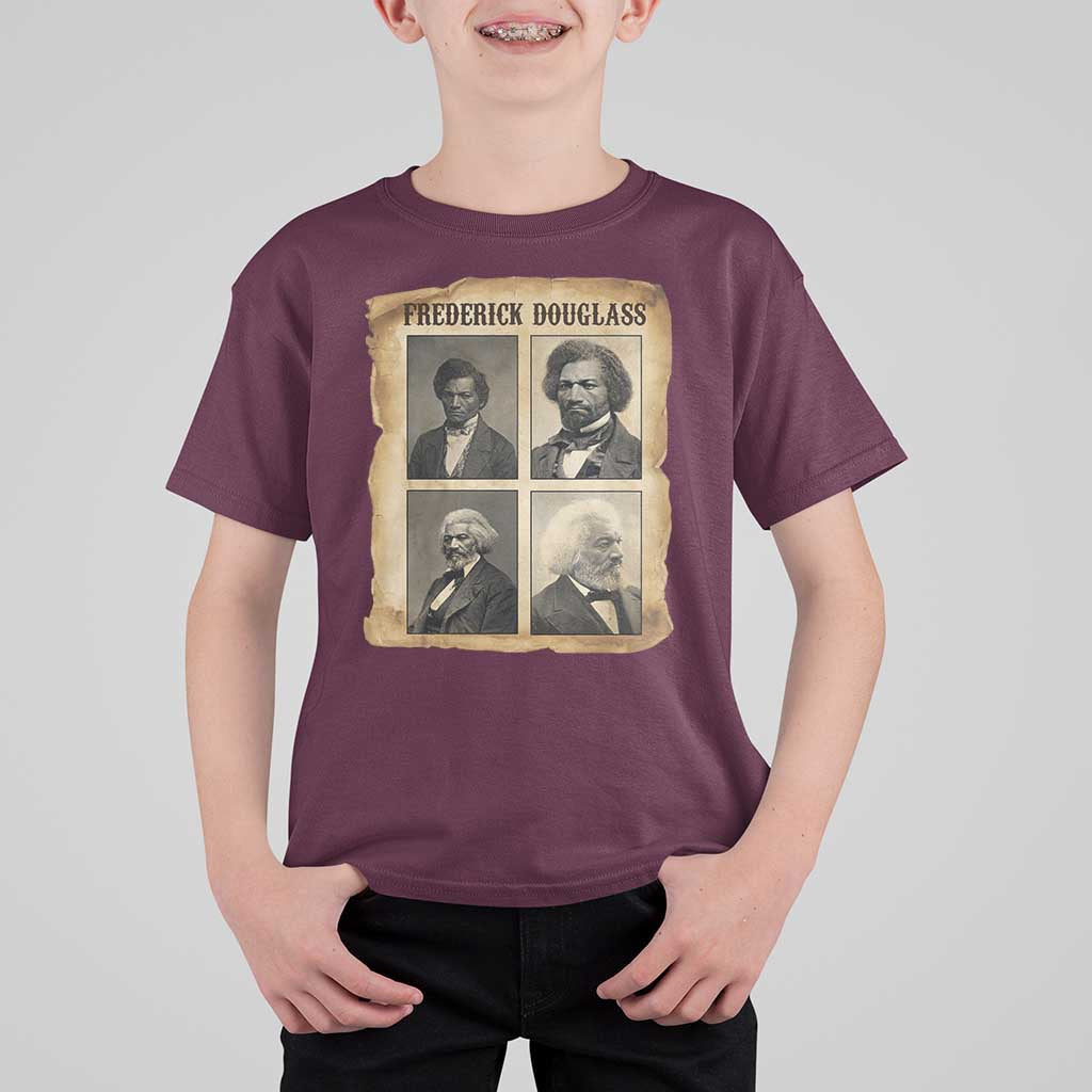 The Life Of Frederick Douglass T Shirt For Kid Historical Black History - Wonder Print Shop