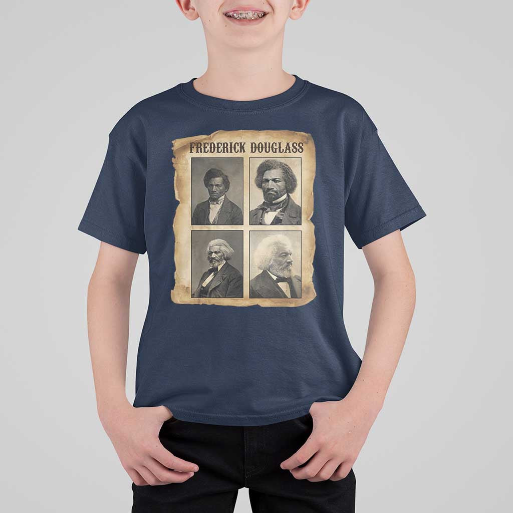 The Life Of Frederick Douglass T Shirt For Kid Historical Black History - Wonder Print Shop
