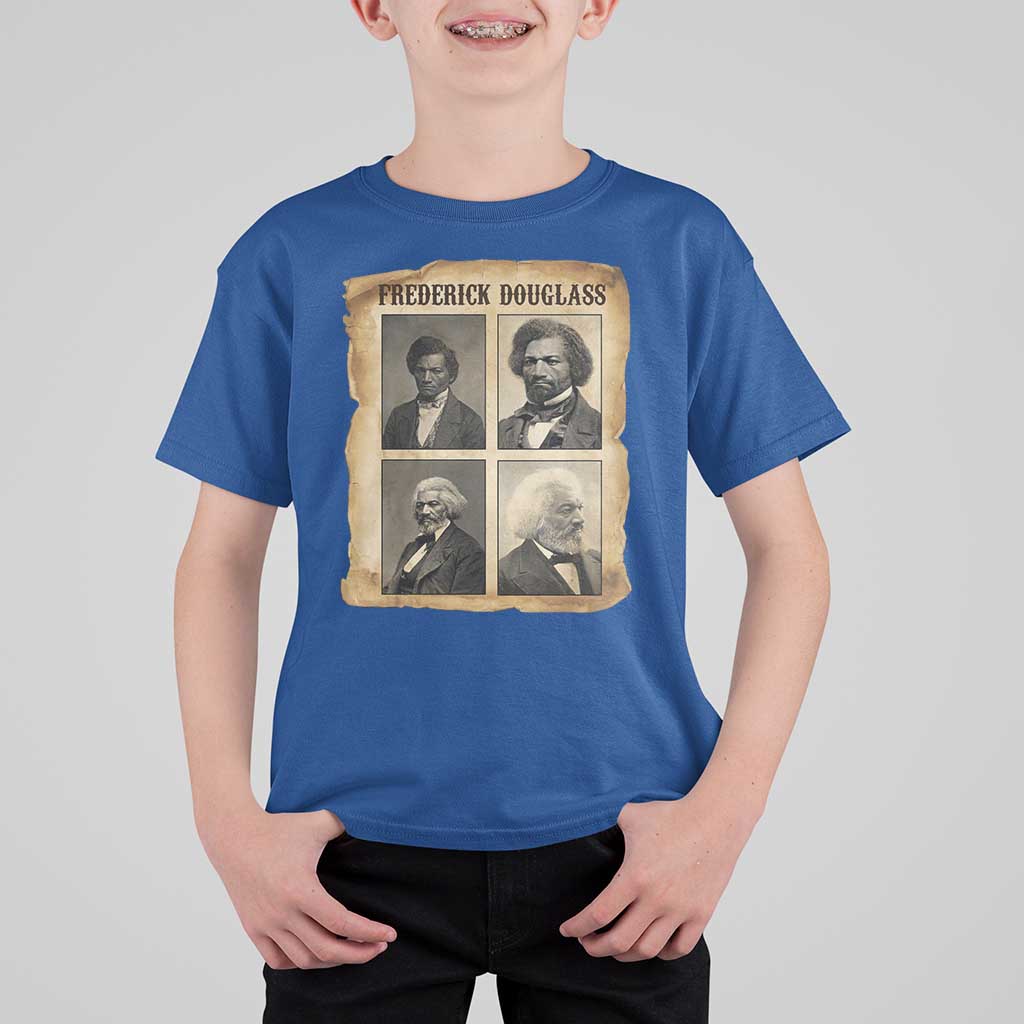 The Life Of Frederick Douglass T Shirt For Kid Historical Black History - Wonder Print Shop