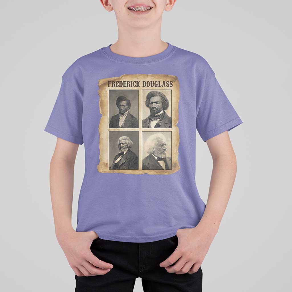 The Life Of Frederick Douglass T Shirt For Kid Historical Black History - Wonder Print Shop