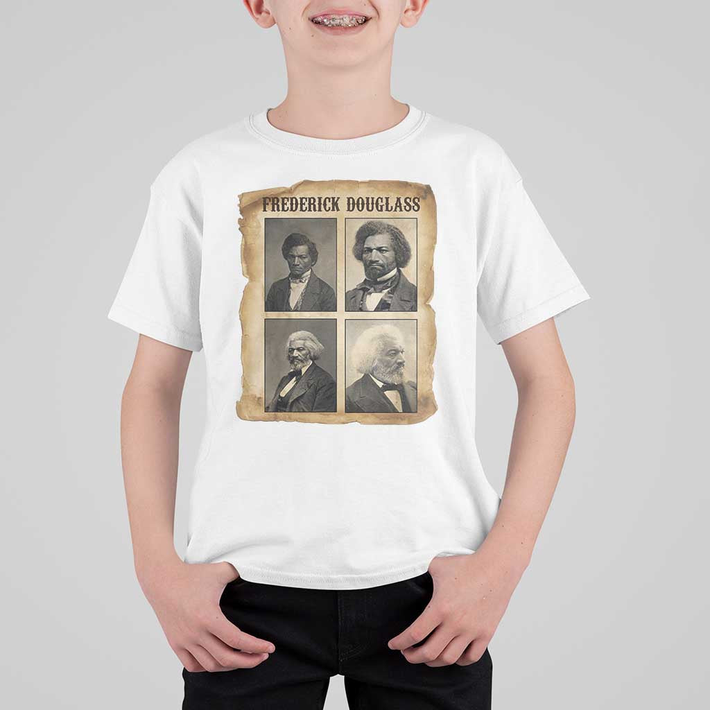The Life Of Frederick Douglass T Shirt For Kid Historical Black History - Wonder Print Shop