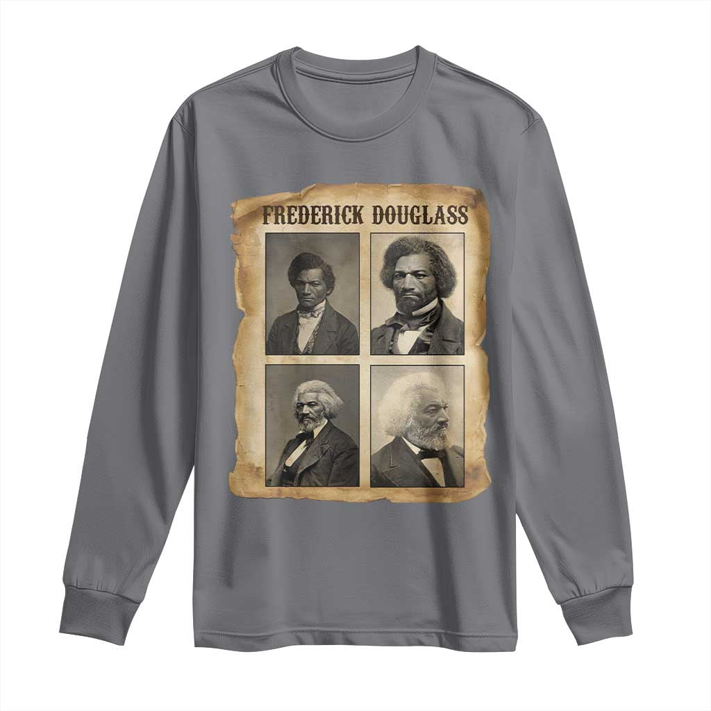 The Life Of Frederick Douglass Long Sleeve Shirt Historical Black History - Wonder Print Shop