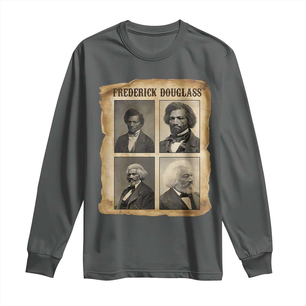 The Life Of Frederick Douglass Long Sleeve Shirt Historical Black History - Wonder Print Shop