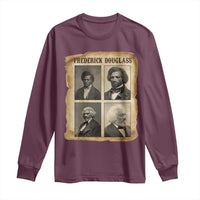 The Life Of Frederick Douglass Long Sleeve Shirt Historical Black History - Wonder Print Shop