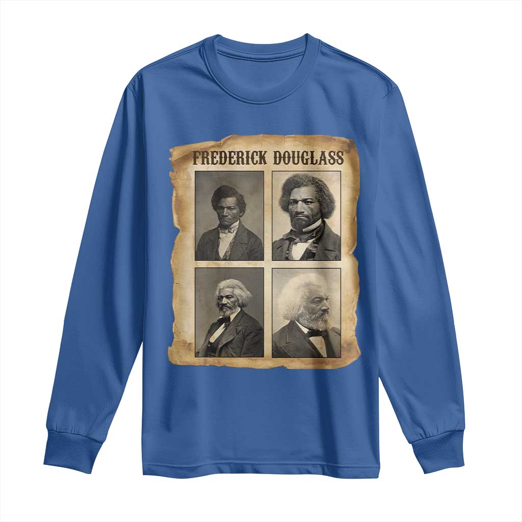 The Life Of Frederick Douglass Long Sleeve Shirt Historical Black History - Wonder Print Shop