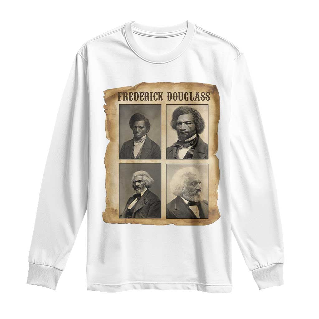 The Life Of Frederick Douglass Long Sleeve Shirt Historical Black History - Wonder Print Shop