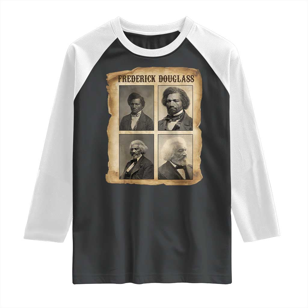 The Life Of Frederick Douglass Raglan Shirt Historical Black History - Wonder Print Shop
