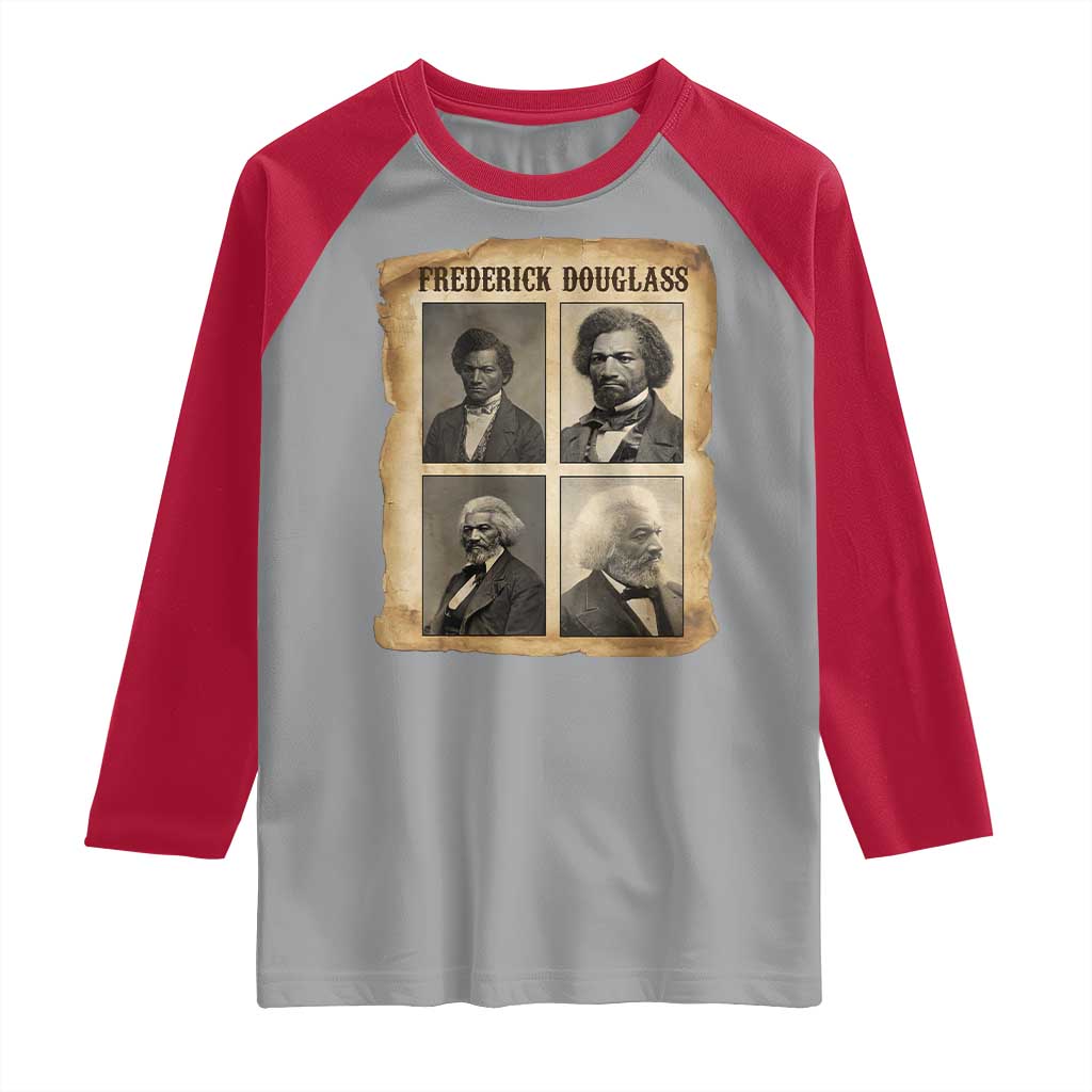 The Life Of Frederick Douglass Raglan Shirt Historical Black History - Wonder Print Shop