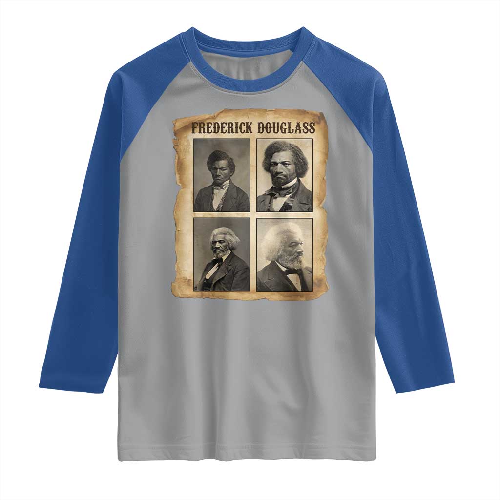 The Life Of Frederick Douglass Raglan Shirt Historical Black History - Wonder Print Shop