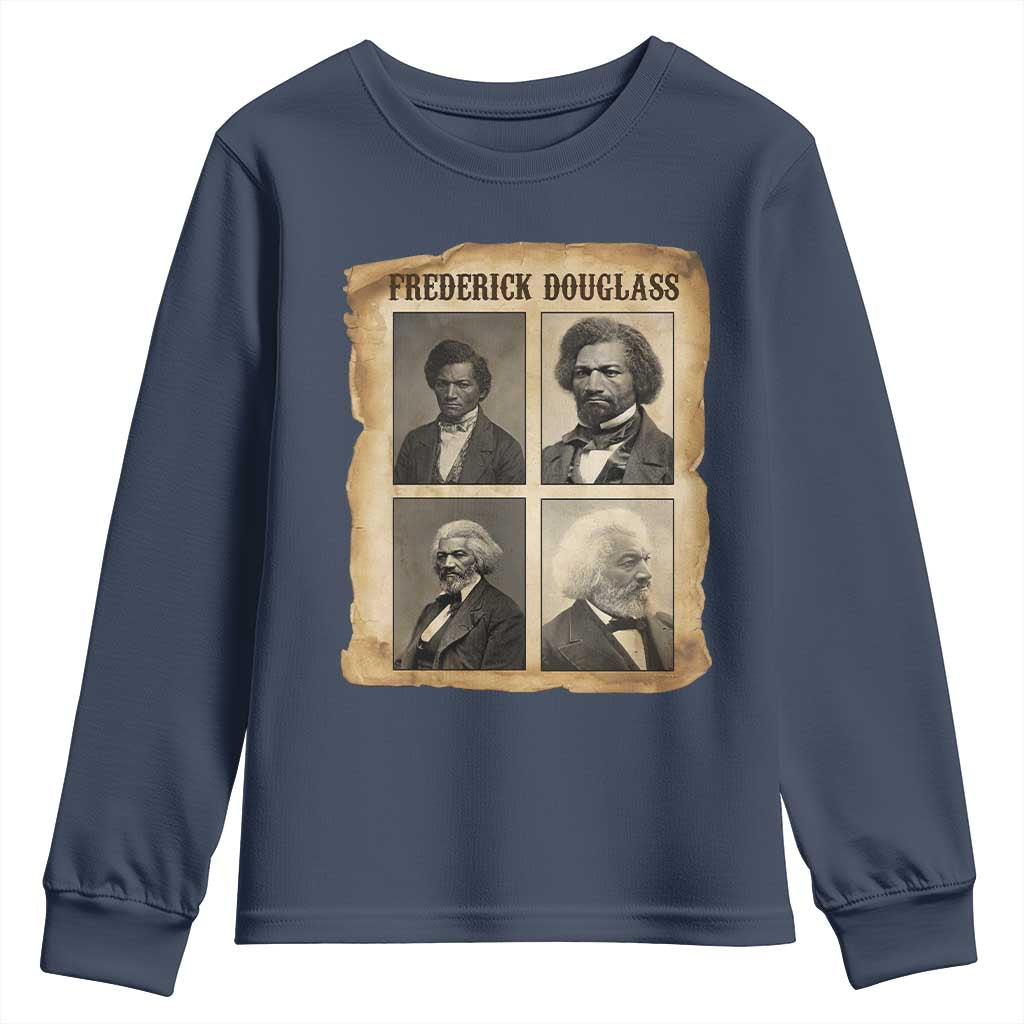 The Life Of Frederick Douglass Youth Sweatshirt Historical Black History - Wonder Print Shop