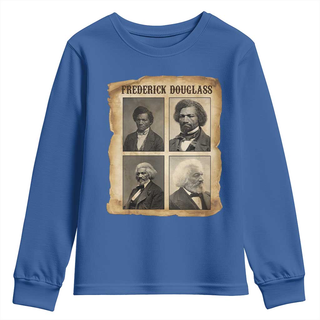 The Life Of Frederick Douglass Youth Sweatshirt Historical Black History - Wonder Print Shop