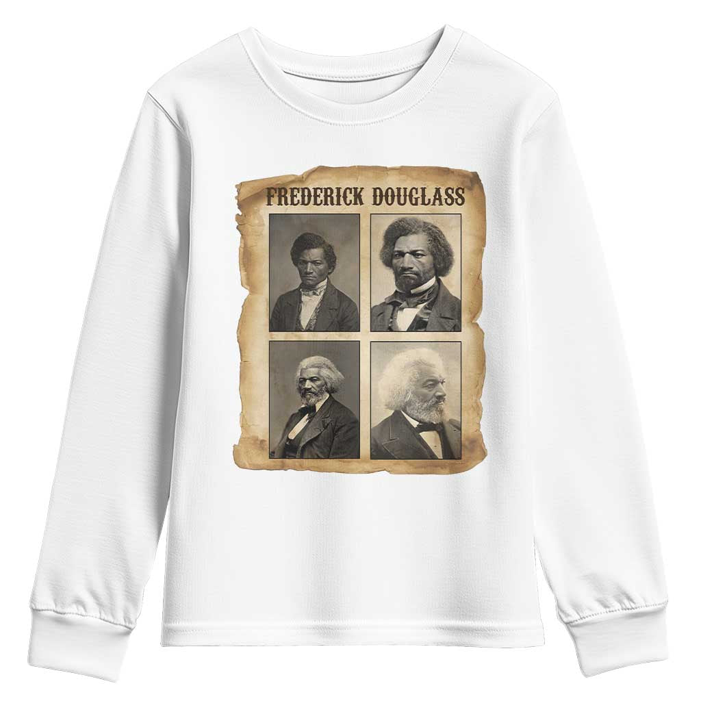 The Life Of Frederick Douglass Youth Sweatshirt Historical Black History - Wonder Print Shop