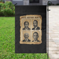 Vintage Black History Heroes Garden Flag Strong Black Pride - Wonder Print Shop