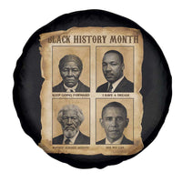 Vintage Black History Heroes Spare Tire Cover Strong Black Pride - Wonder Print Shop