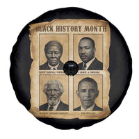 Vintage Black History Heroes Spare Tire Cover Strong Black Pride - Wonder Print Shop