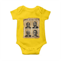 Vintage Black History Heroes Baby Onesie Strong Black Pride - Wonder Print Shop