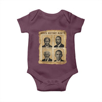 Vintage Black History Heroes Baby Onesie Strong Black Pride - Wonder Print Shop