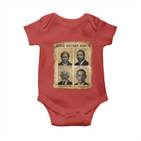 Vintage Black History Heroes Baby Onesie Strong Black Pride - Wonder Print Shop