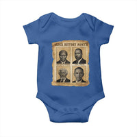 Vintage Black History Heroes Baby Onesie Strong Black Pride - Wonder Print Shop