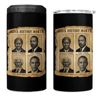 Vintage Black History Heroes 4 in 1 Can Cooler Tumbler Strong Black Pride - Wonder Print Shop