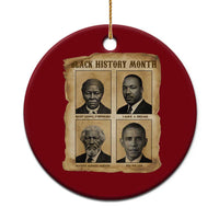 Vintage Black History Heroes Ceramic Ornament Strong Black Pride - Wonder Print Shop