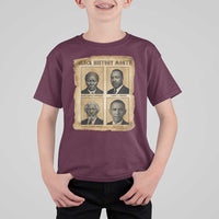 Vintage Black History Heroes T Shirt For Kid Strong Black Pride - Wonder Print Shop