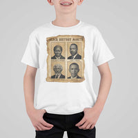 Vintage Black History Heroes T Shirt For Kid Strong Black Pride - Wonder Print Shop