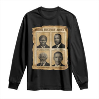 Vintage Black History Heroes Long Sleeve Shirt Strong Black Pride - Wonder Print Shop