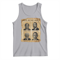 Vintage Black History Heroes Tank Top Strong Black Pride - Wonder Print Shop