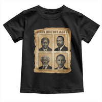 Vintage Black History Heroes Toddler T Shirt Strong Black Pride - Wonder Print Shop