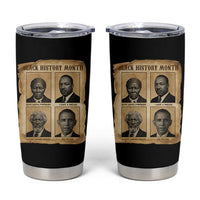 Vintage Black History Heroes Tumbler Cup Strong Black Pride - Wonder Print Shop