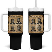 Vintage Black History Heroes Tumbler With Handle Strong Black Pride - Wonder Print Shop
