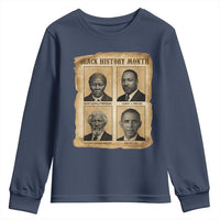 Vintage Black History Heroes Youth Sweatshirt Strong Black Pride - Wonder Print Shop