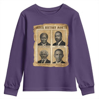 Vintage Black History Heroes Youth Sweatshirt Strong Black Pride - Wonder Print Shop
