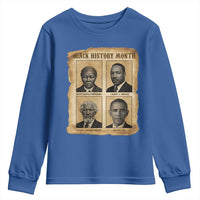 Vintage Black History Heroes Youth Sweatshirt Strong Black Pride - Wonder Print Shop