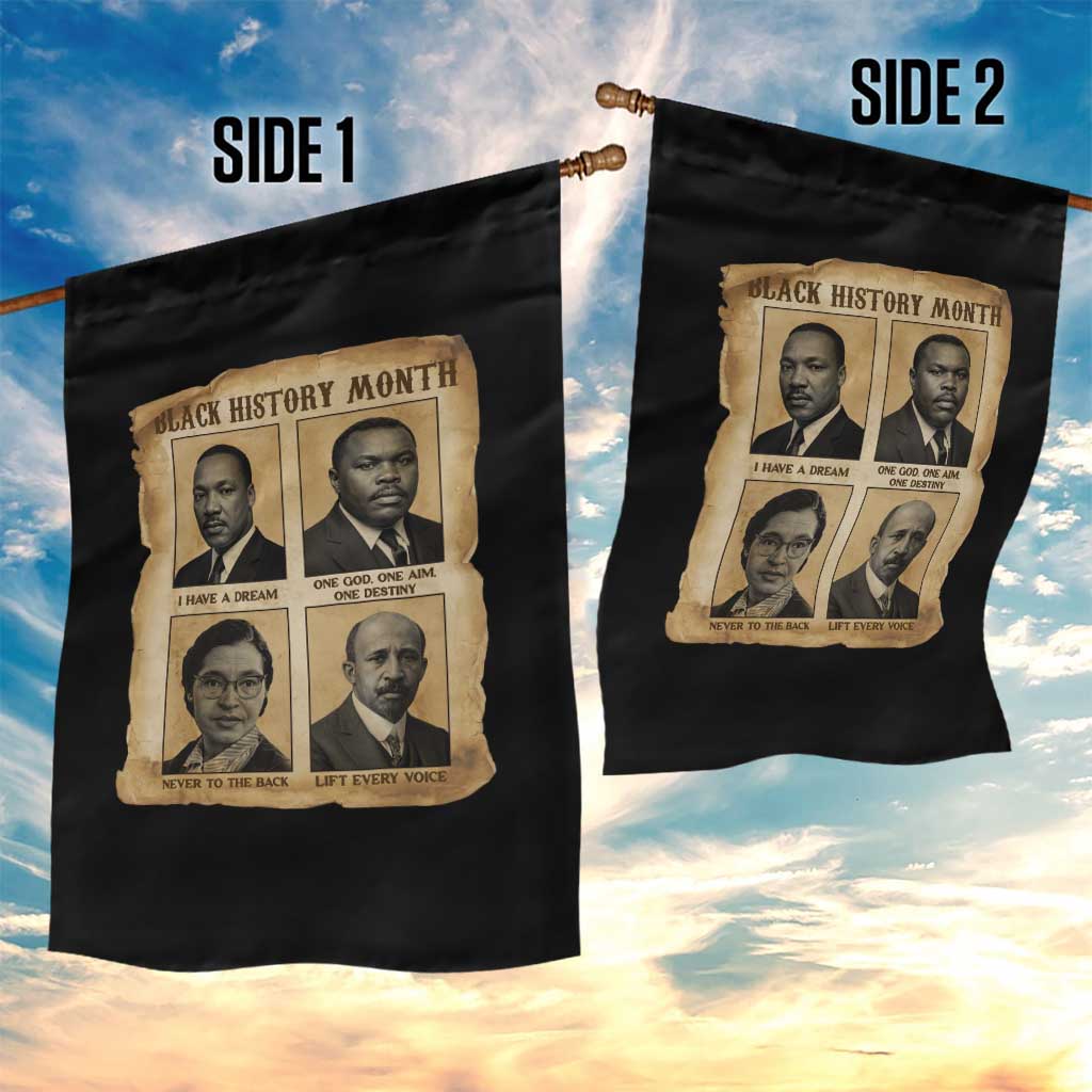 Vintage African American Heroes Garden Flag Black Pride Inspiration - Wonder Print Shop