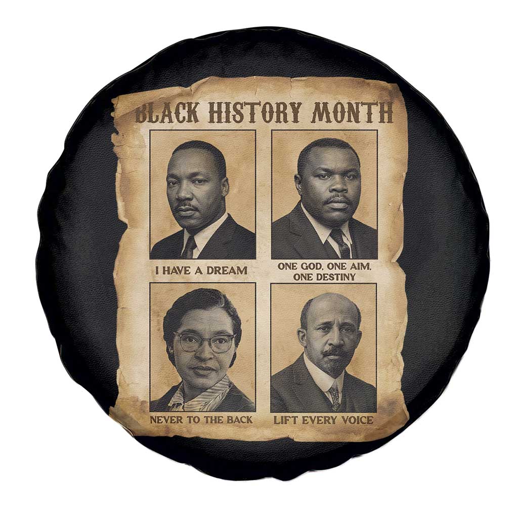 Vintage African American Heroes Spare Tire Cover Black Pride Inspiration - Wonder Print Shop