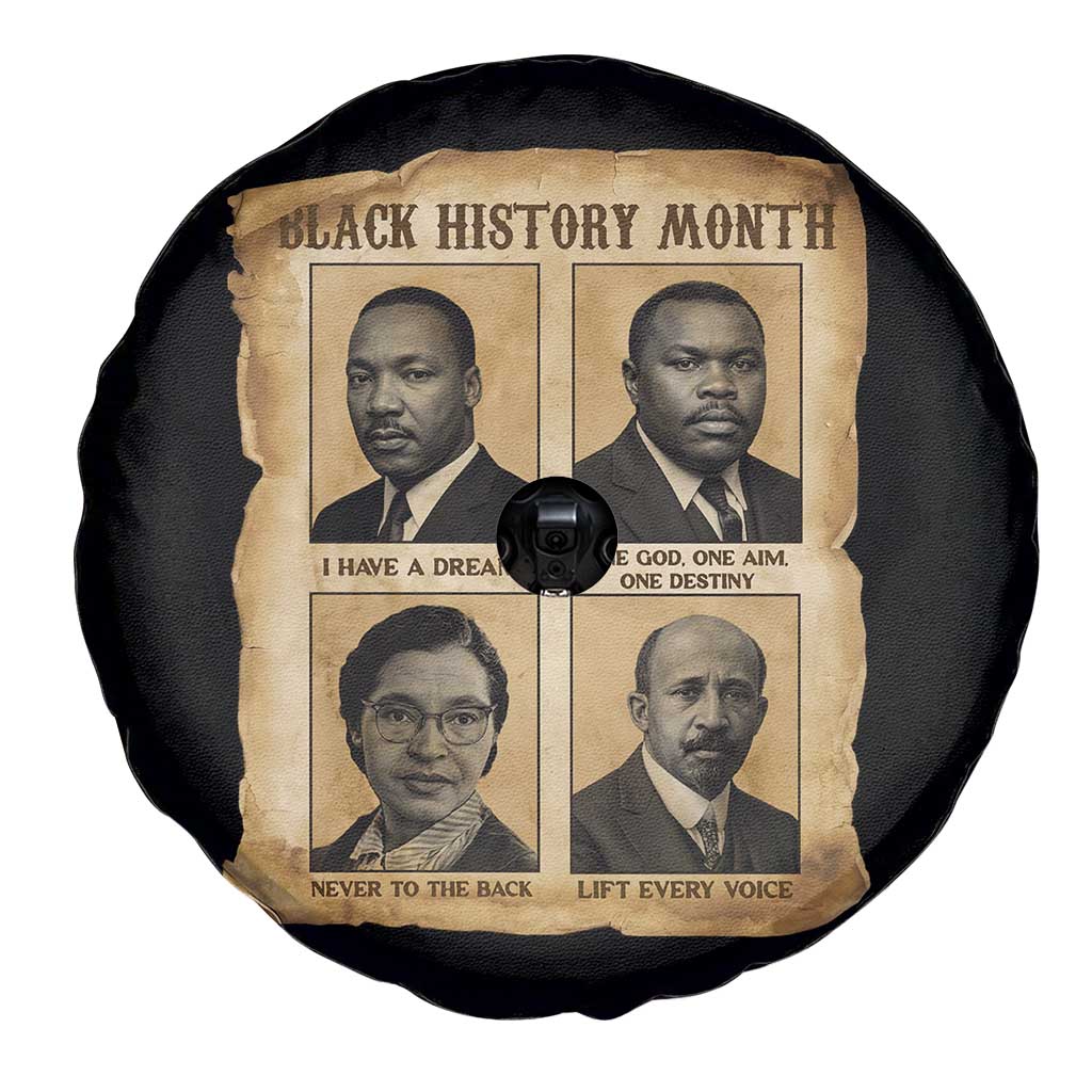 Vintage African American Heroes Spare Tire Cover Black Pride Inspiration - Wonder Print Shop