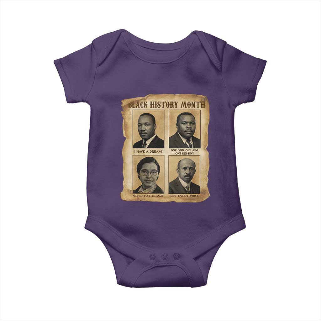 Vintage African American Heroes Baby Onesie Black Pride Inspiration - Wonder Print Shop