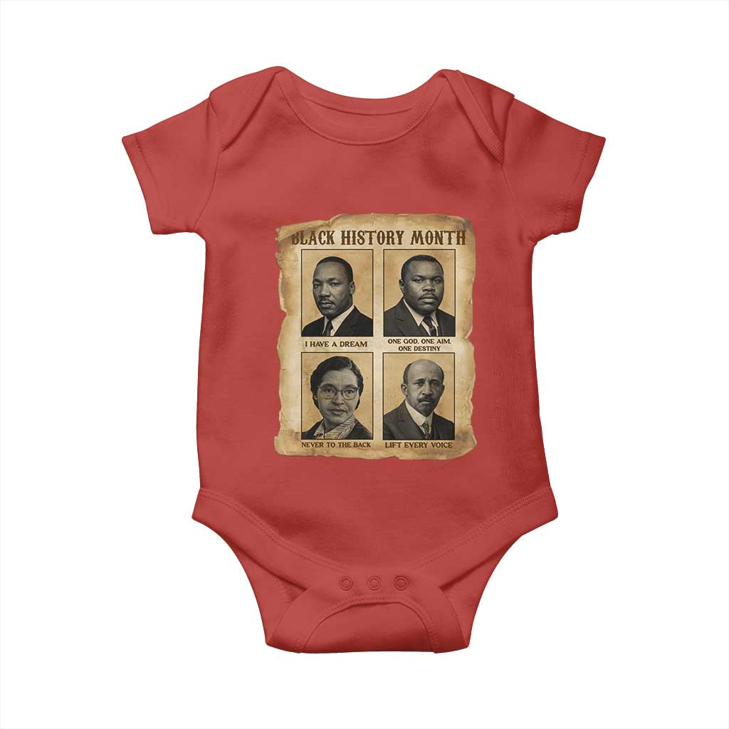Vintage African American Heroes Baby Onesie Black Pride Inspiration - Wonder Print Shop