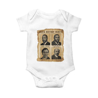 Vintage African American Heroes Baby Onesie Black Pride Inspiration - Wonder Print Shop
