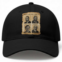 Vintage African American Heroes Baseball Cap Black Pride Inspiration