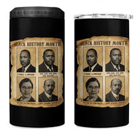 Vintage African American Heroes 4 in 1 Can Cooler Tumbler Black Pride Inspiration - Wonder Print Shop