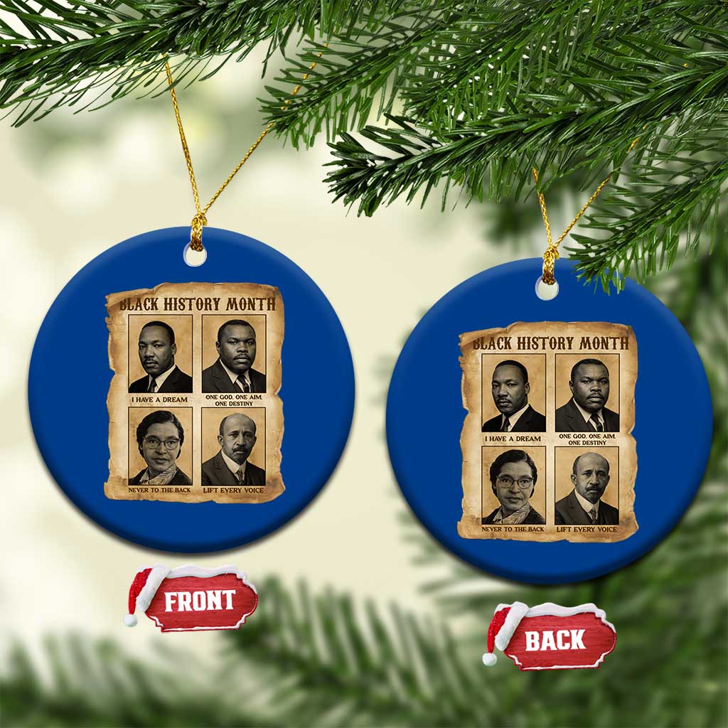 Vintage African American Heroes Ceramic Ornament Black Pride Inspiration - Wonder Print Shop