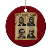 Vintage African American Heroes Ceramic Ornament Black Pride Inspiration - Wonder Print Shop